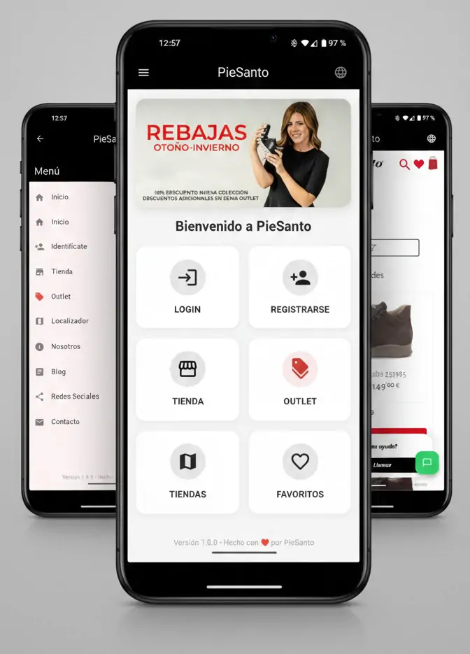 La comodidad de PieSanto ahora en la palma de tu mano